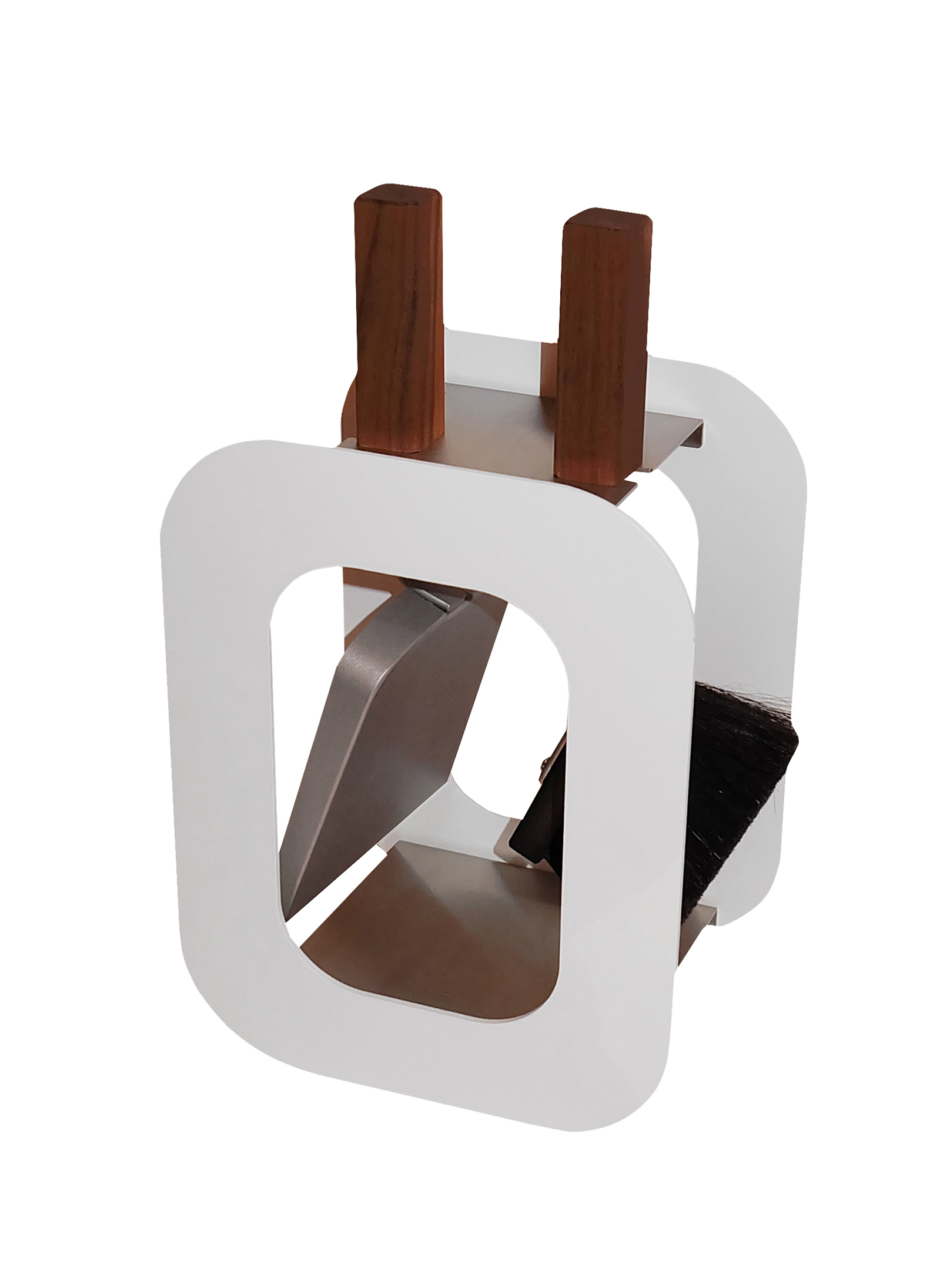 Kaminbesteck Stahl klein Lienbacher CUBE weiß, 2-teilig Kaminbesteck Stahl klein Lienbacher CUBE weiß, 2-teilig