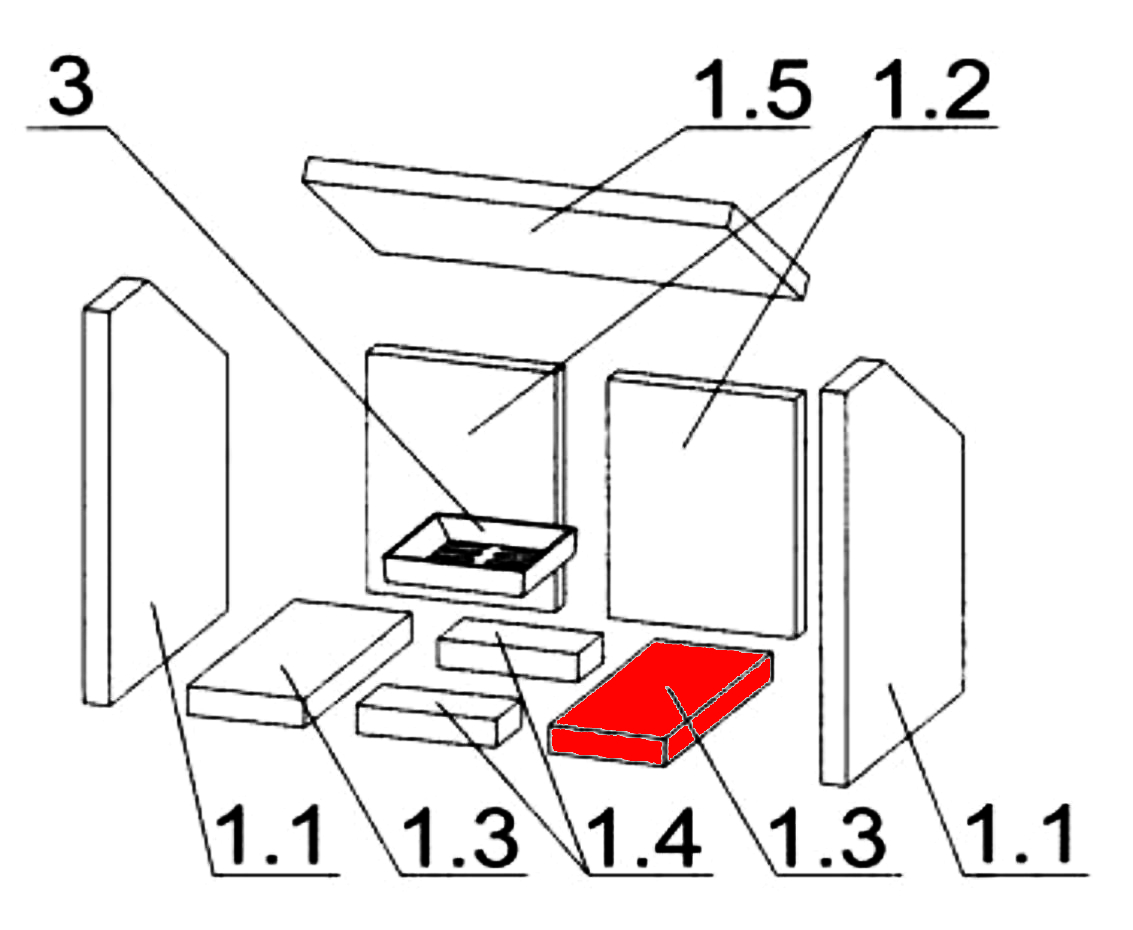 Oranier Bohemia Bodemsteen rechts B Oranier Bohemia Bodemsteen rechts B