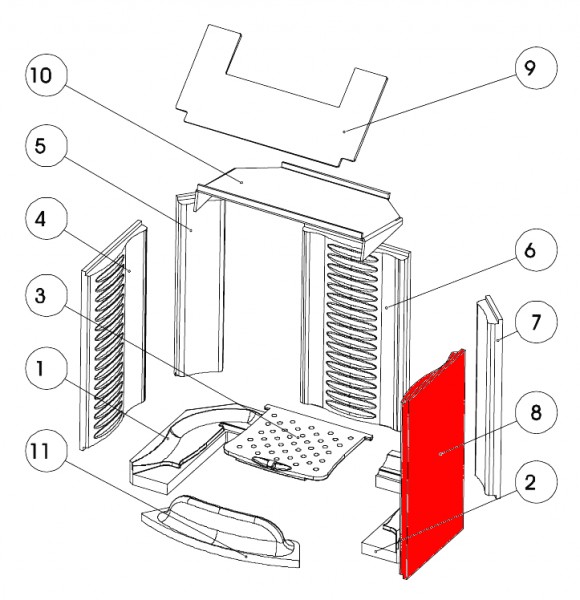 Austroflamm Irony L sidesten højre foran Austroflamm Irony L sidesten højre foran