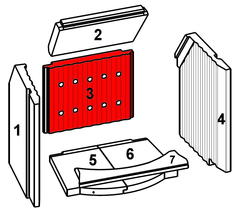 Leda Karat 510 D pierre de plaque arrière A Leda Karat 510 D pierre de plaque arrière A