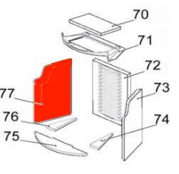 Austroflamm GE1 pierre latérale gauche
